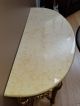 Antique Console Marble And Wood Gold And Black Table Post-1950 photo 1
