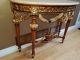 Antique Console Marble And Wood Gold And Black Table Post-1950 photo 2