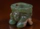 Mayan Jade Stone Amulet Pendant - Antique Pre Columbian Statue - Olmec The Americas photo 5
