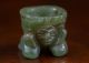 Mayan Jade Stone Amulet Pendant - Antique Pre Columbian Statue - Olmec The Americas photo 6