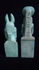 2 Ancient Egyptian Statue Of God Anubis And Horus (1390 - 1352 B.  C) - (300 - 250 Bc) Egyptian photo 3