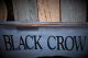 Large Primitive Blue Olde Black Crow Coffee Wood Sign Country Folk Art Decor Primitives photo 2