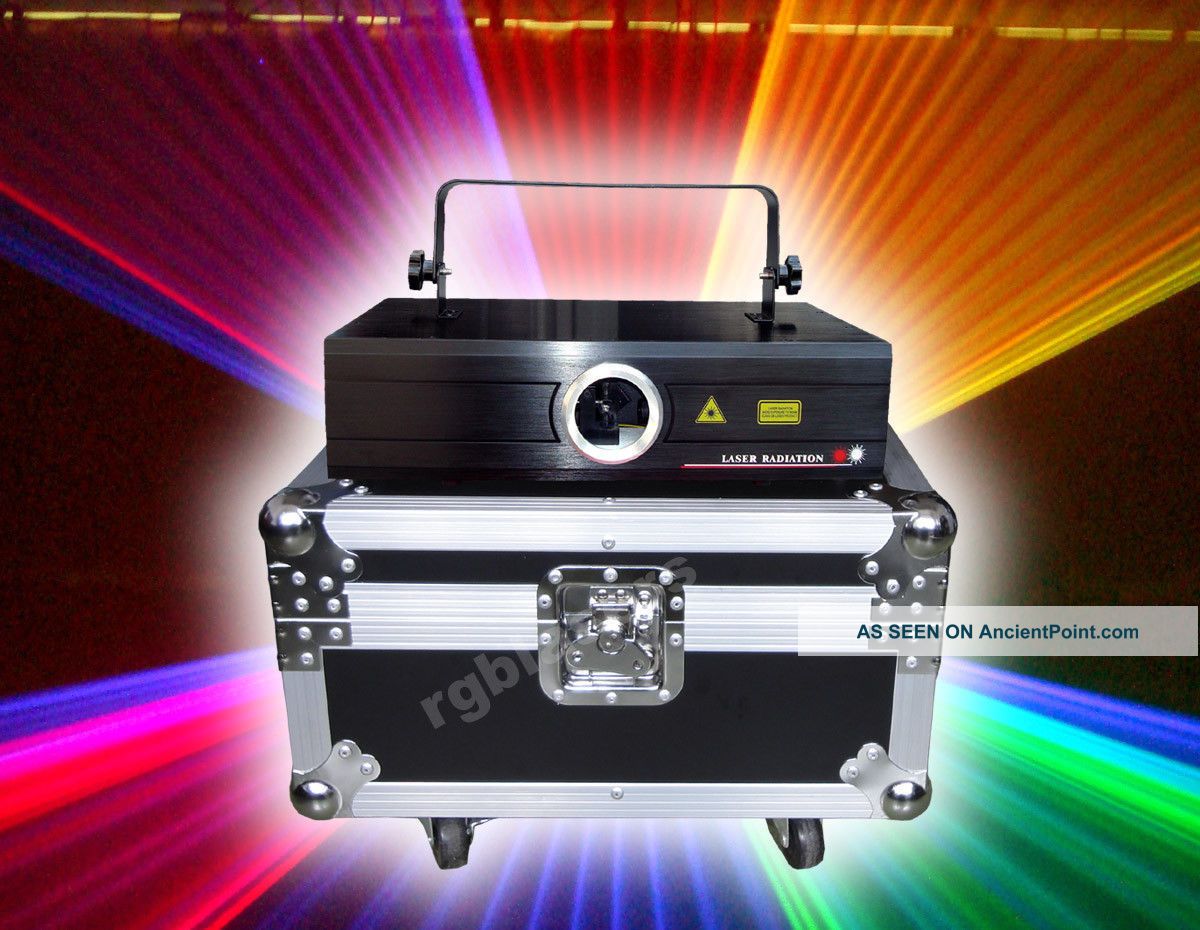 Smart 3000mw Rgb Analog Ilda Stage Dj Full Color Laser Lights Red:637nm 30k The Americas photo