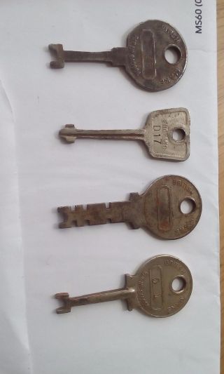 Vintage Old Ornate British Keys Steampunk Metal Key Charm - Decorative​ Keys photo