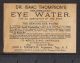 1880 ' S Dr Thompsons Eye Water Cure Antique Toy Rocking Horse Advertising Card Optical photo 1