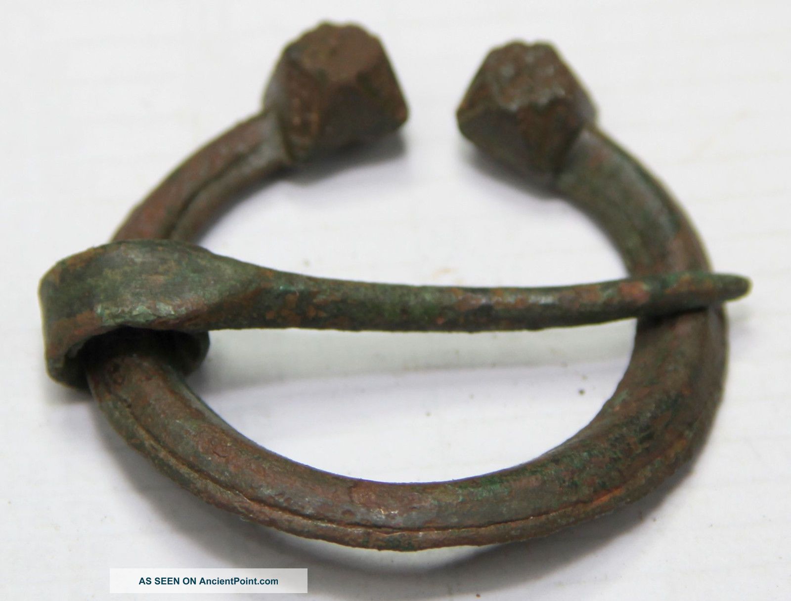 Ancient Viking Bronze Classic Omega Fibula Brooch Men ' S Jewelry Viking photo
