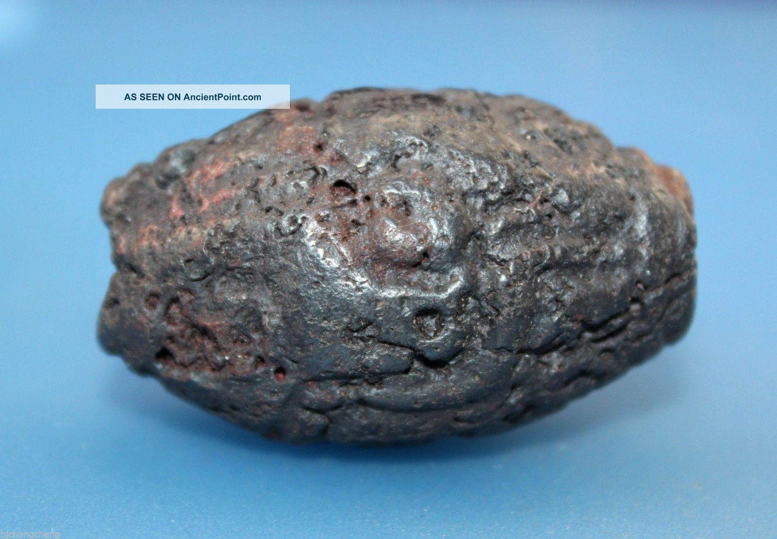 46 28 Mm Antique Dzi Meteorites Old Bead From Tibet Tibet photo