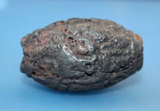 46 28 Mm Antique Dzi Meteorites Old Bead From Tibet photo