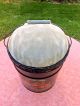 Vtg 70s Fireplace Ash Can Bucket Stool Ford Automobile Hearth Ware photo 2