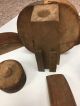 Antique Millinery Hand Muff Mold Block - Milliners Puzzle Muff Form Hat Block Industrial Molds photo 4