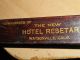 Old Wood California Hotel Clothes Brush:the Hotel Resetar,  Watsonville,  Calif. Other Mercantile Antiques photo 2