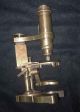 C1880 Antique George Wale Signed Brass Microscope W/ Rare Spiral Course Focus Microscopes & Lab Equipment photo 9