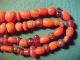 String Of Roman Rare Red Coloured Glass Beads Circa 100 - 400 A.  D. Roman photo 1
