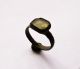 Medieval Bronze Ring With Glass Insert.  (211) Viking photo 1
