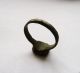 Medieval Bronze Ring With Glass Insert.  (211) Viking photo 5
