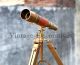 Vintage Nautical Telescope With Brass Tripod Stand Marine Navy Spyglass Decor Telescopes photo 1