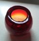 Blown Glass Cranberry Ruby Apothecary Big Leech Jar Pot Pontil 19th C Inclusions Bottles & Jars photo 4