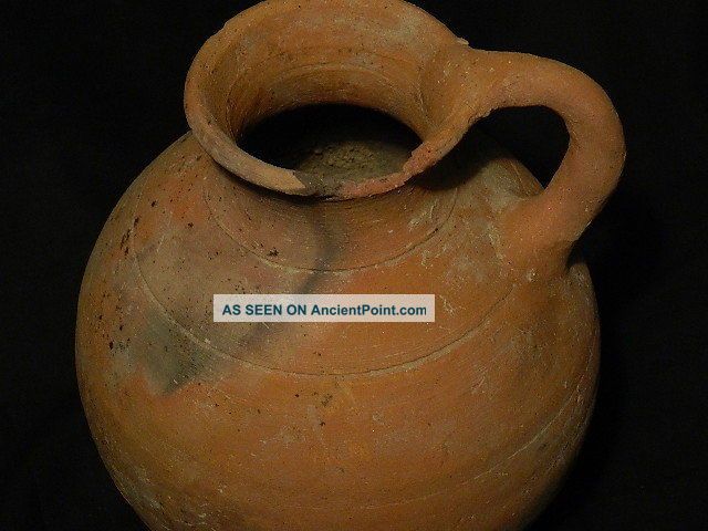 Ancient Huge Size Teracotta Wine Jug Early Bronze Age 3000 Bc S2513 Near Eastern photo