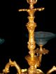 19th Century French Baroque Rococo Gilded 5 - Lighted Ormolu Bronze Chandelier Chandeliers, Fixtures, Sconces photo 7