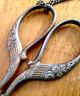Antique Victorian Chatelaine Embossed Peres Sewing Scissors W/chain Tools, Scissors & Measures photo 1
