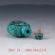 Chinese Turquoise Hand Carved Dragon & Phoneix Snuff Bottle Byh27 Snuff Bottles photo 5