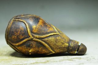 Delicate Chinese Rock Stone Hand Carved Snuff Bottle Qe1 photo