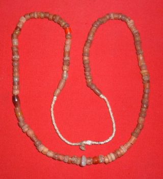 Full String Of Select Sahara Neolithic Stone Beads Prehistoric African Artifacts photo