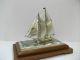 The Sailboat Of Silver980 Of Japan.  2masts.  122g/ 4.  29oz.  Takehiko ' S Work. Other Antique Sterling Silver photo 2
