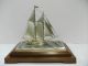 The Sailboat Of Silver980 Of Japan.  2masts.  122g/ 4.  29oz.  Takehiko ' S Work. Other Antique Sterling Silver photo 3
