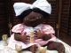 Primitive Folk - Art Black Cloth Doll One Of A Kind Fiona Primitives photo 4