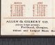 Jewett Piano Allen & Gilbert First St Portland Or 1901 Advertising Calendar Card Keyboard photo 1