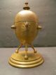 Antique Victorian Christopher Dresser Style Gilt Copper Egg Shaped Vessel W Lid Victorian photo 2