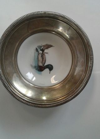 Frank Whiting Mallard Sterling Silver Coaster Dish photo