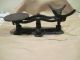 Vintage Black Antique Cast Iron Hardware Candy Counter Scale W/ Weights Scales photo 2