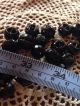 30 Victorian Antique Round Black Glass Faceted Ball Buttons Inside Shanks Buttons photo 10