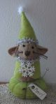 Primitive Wool Velvet Christmas Mouse Santa Make Do Pin Cushion Pfatt Primitives photo 1