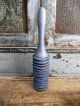 Antique Rolling Pin Cupboard Blue Paint Calico Sleeve Hoe Cakes Primitives photo 6