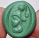 Face Intaglio Carved Stone Seal Pendant Bead 15 X 26 X 18 Mm 10 G. Near Eastern photo 1
