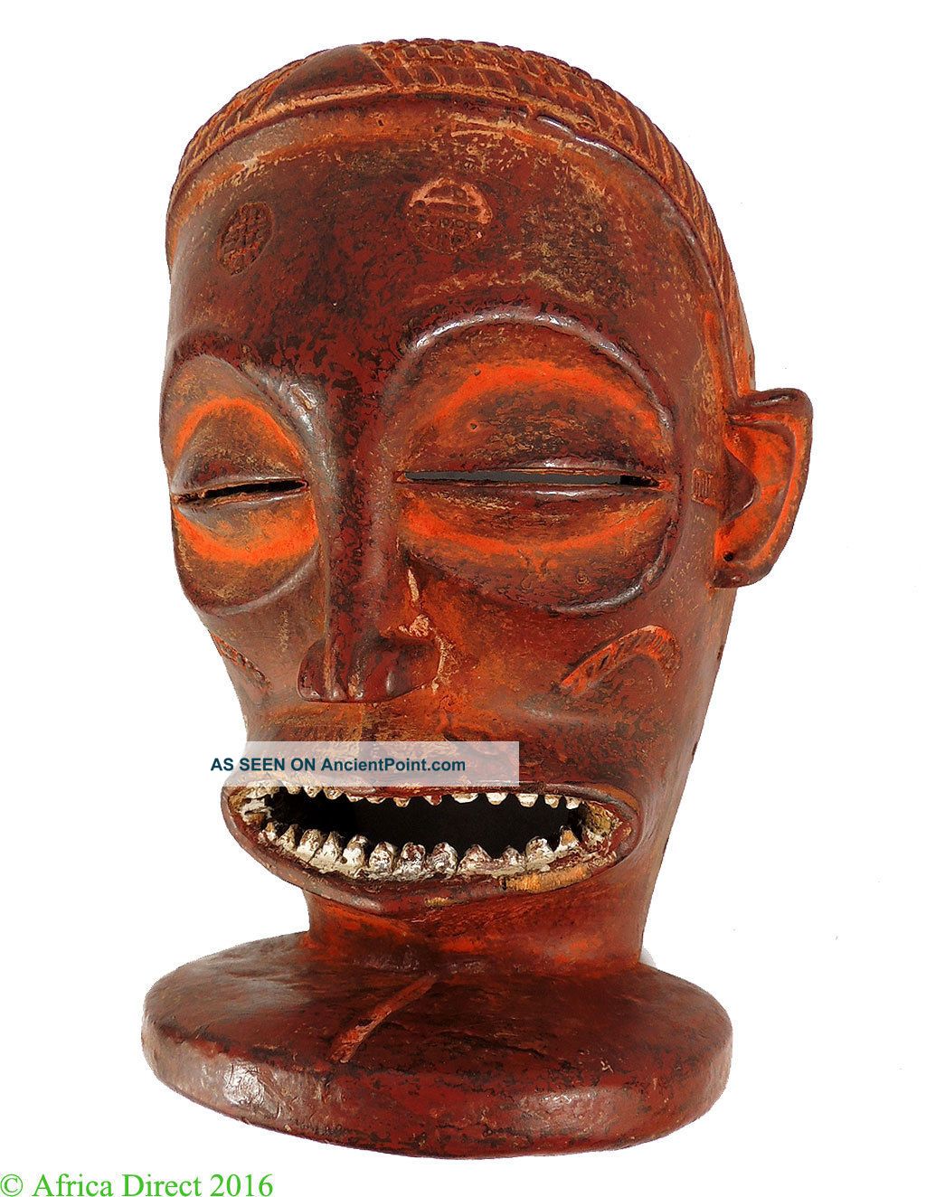 Chockwe Mask Red Mwana Pwo Congo African Art Was $320.  00 Masks photo