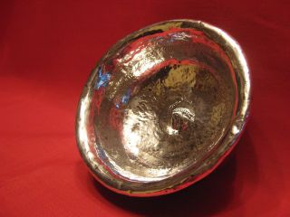 1800 - 1825 Tibetan Plannished Silver And Burlwood Tea Or Finger Bowl.  Piece. photo