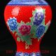 Chinese Home Pastel Porcelain Hand - Painted Peony Vase W Qian Long Mark Vases photo 2