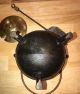 Antique Cast Iron Smudge Pot Fire Starter Brass Lid Pumice Wand Hearth Ware photo 8