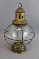 Antique Maritime,  Perkins 6,  Brass Kerosene Ships Lantern, Lamps & Lighting photo 5