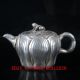 Old Silver Copper Handwork Carved Lotus Teapot With A Cute Cover Bt059 Teapots photo 2