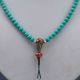 Chinaese Collectibles Handwork Turquoise & Beeswax Toyed Prayer Bead Necklace Necklaces & Pendants photo 1