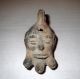 Ancient Roman Egyptian Figural Bearded Man - Oil Lamp Or Pipe Egyptian photo 3