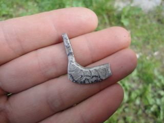 Ancient Silver Viking Axe Suspension Amulet Pendant 8 - 10 Th Century Ad Artifact photo