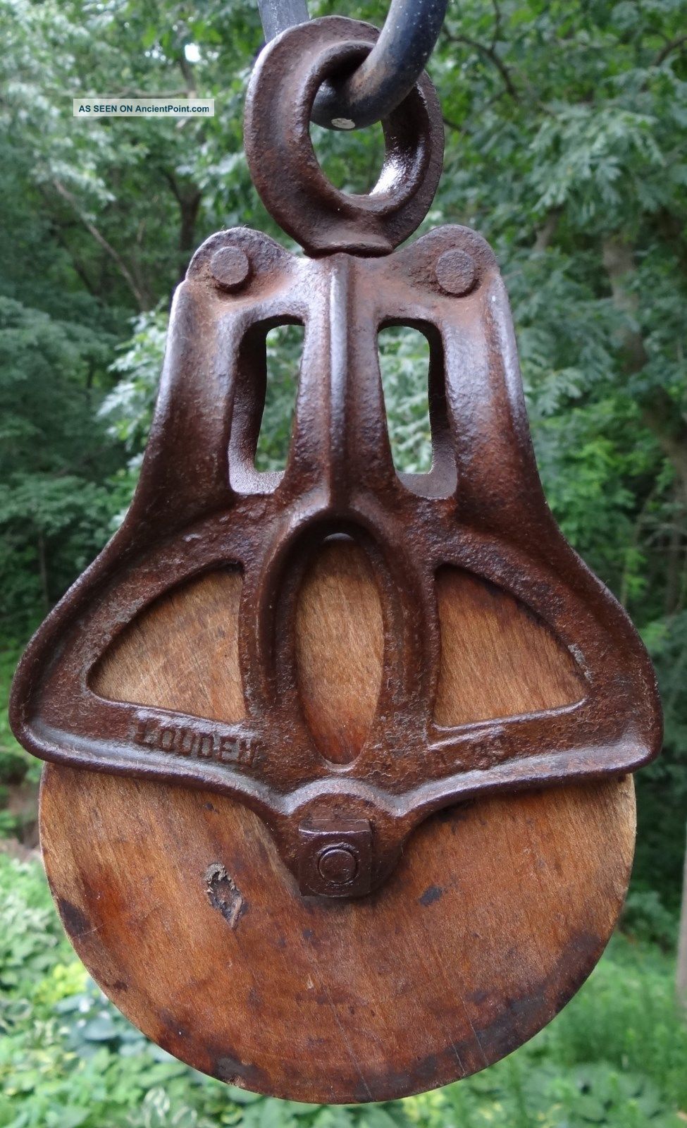 Louden A23 Rope Pulley Barn Hay Vtg Antique Primitive Farm Tool Primitives photo