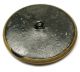 Lg Sz Antique Brass Button Detailed Rose Flower Pictorial Design - 1 & 7/16 