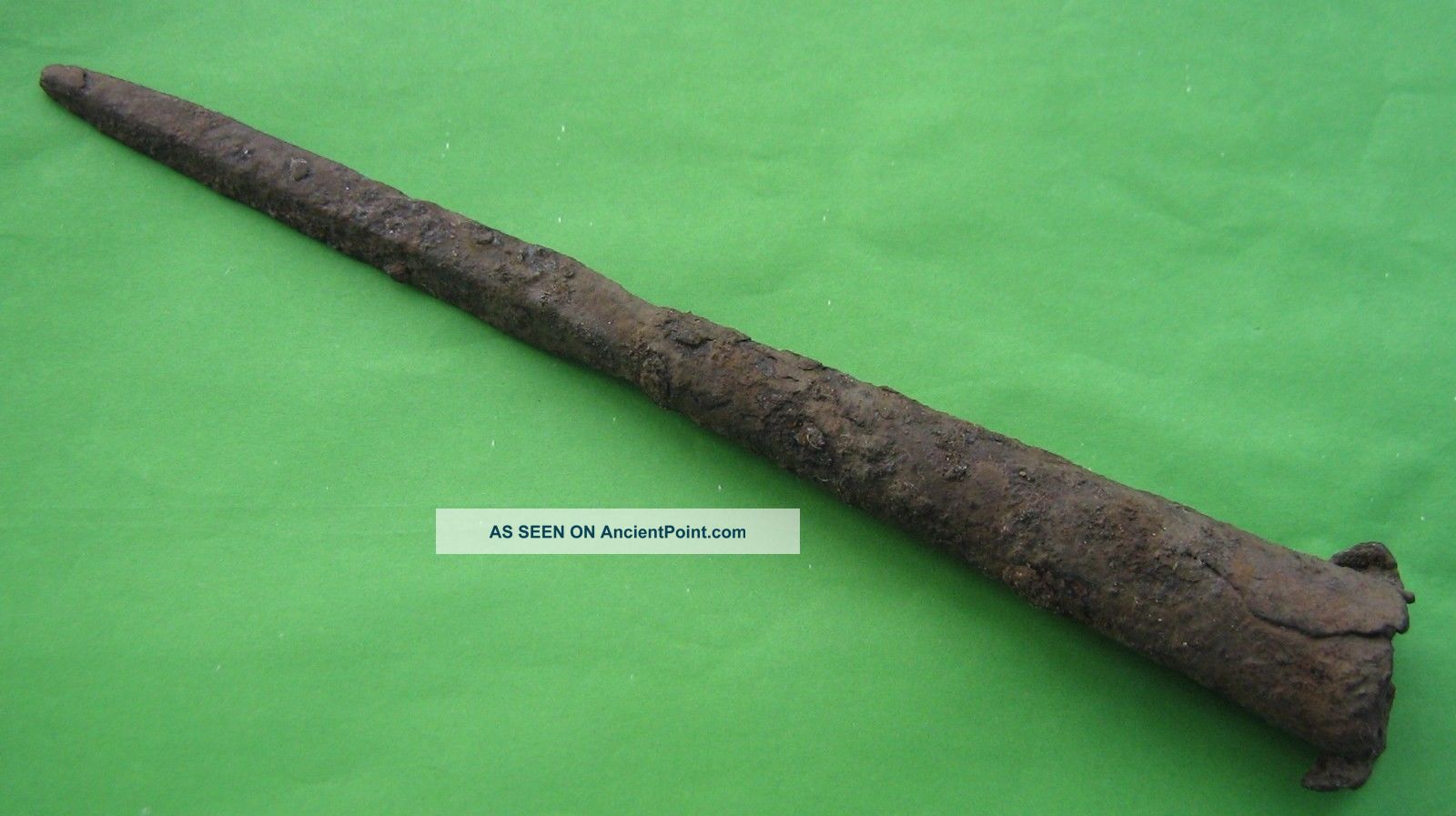 Ancient Tip Of A Spear.  Medieval Europe. Viking photo